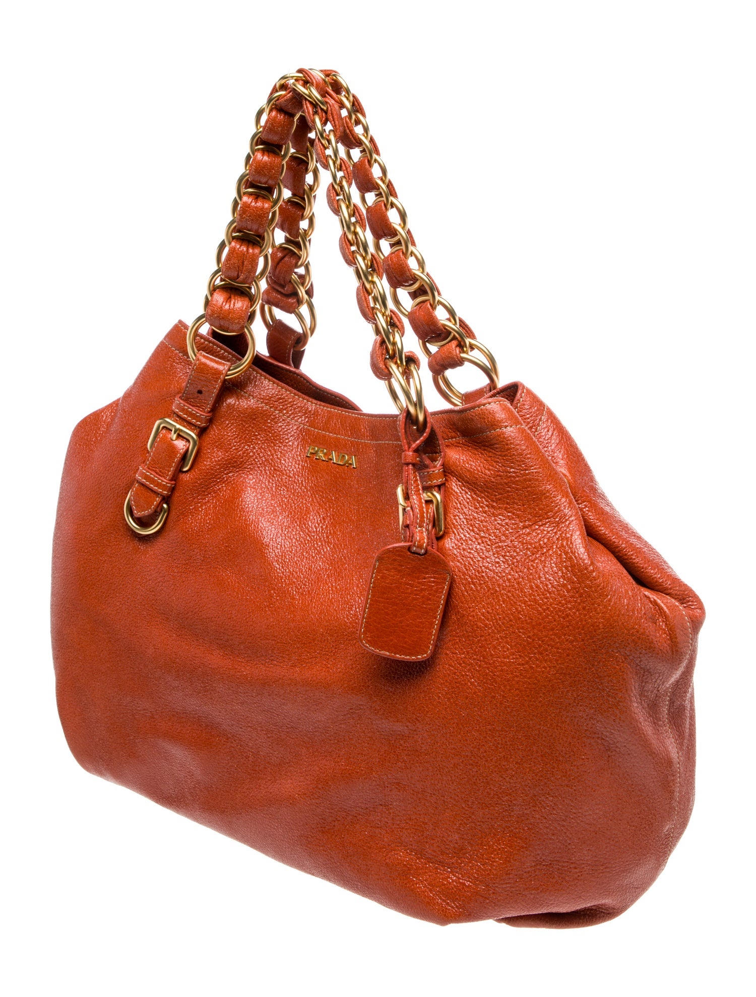 Prada Cervo Lux Leather Hobo